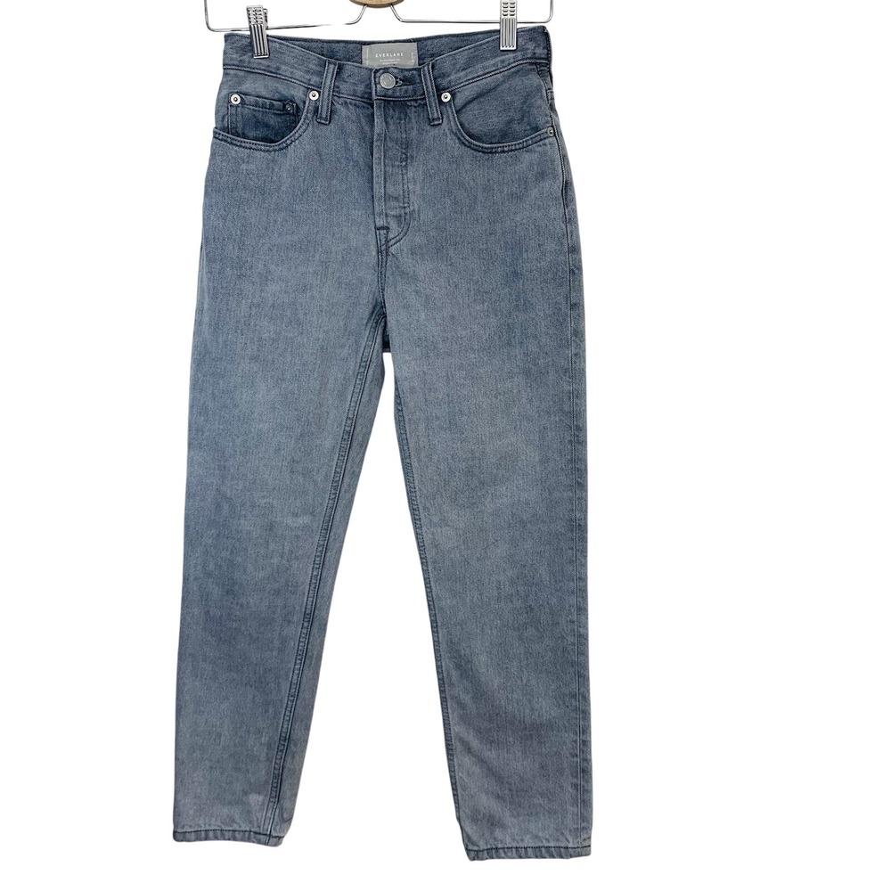 Everlane The‎ 90s Cheeky Jean Organic Cotton  Size 25 Crop Button Fly Straight